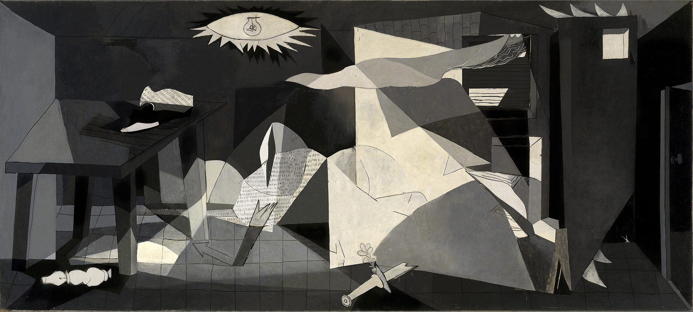 About the Guernica (En torno al Guernica) - UVI printing on linen, varnished